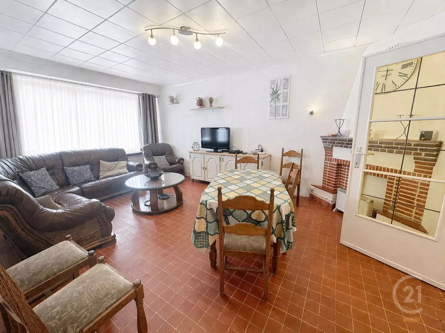 2-slaapkamerappartement met terrassen en zijdelings zeezicht in Westende-Bad